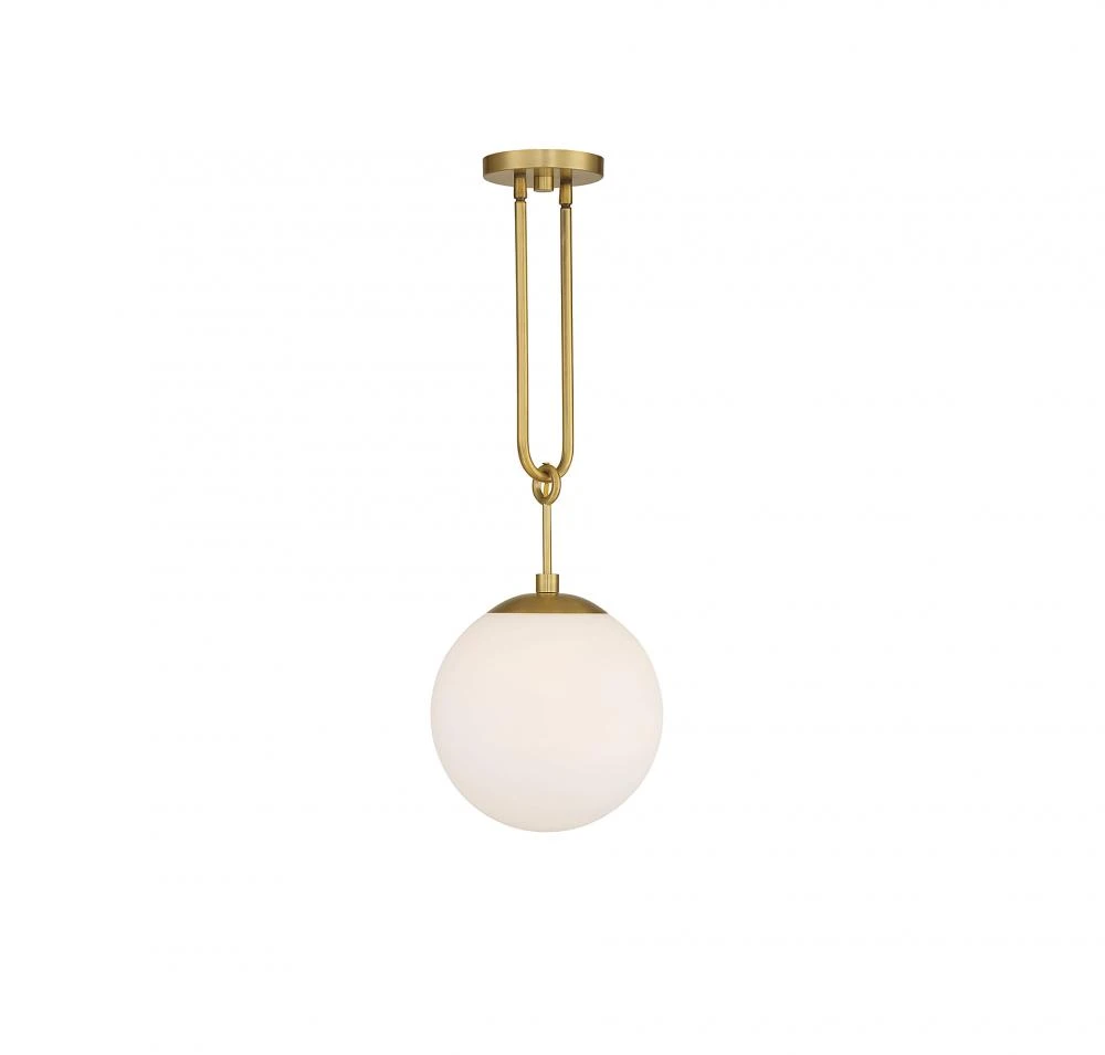 Becker 1-Light Pendant in Warm Brass (AHP4D)