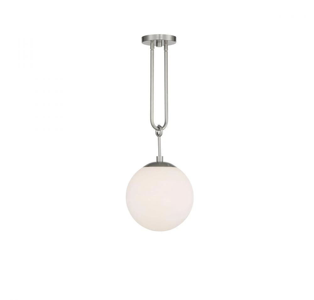 Becker 1-Light Pendant in Satin Nickel (AHP4E)