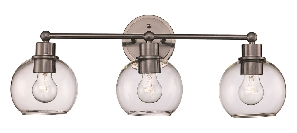 Grand Collection 3-Light Globe Shaded Vanity Wall Light (9NCAP)