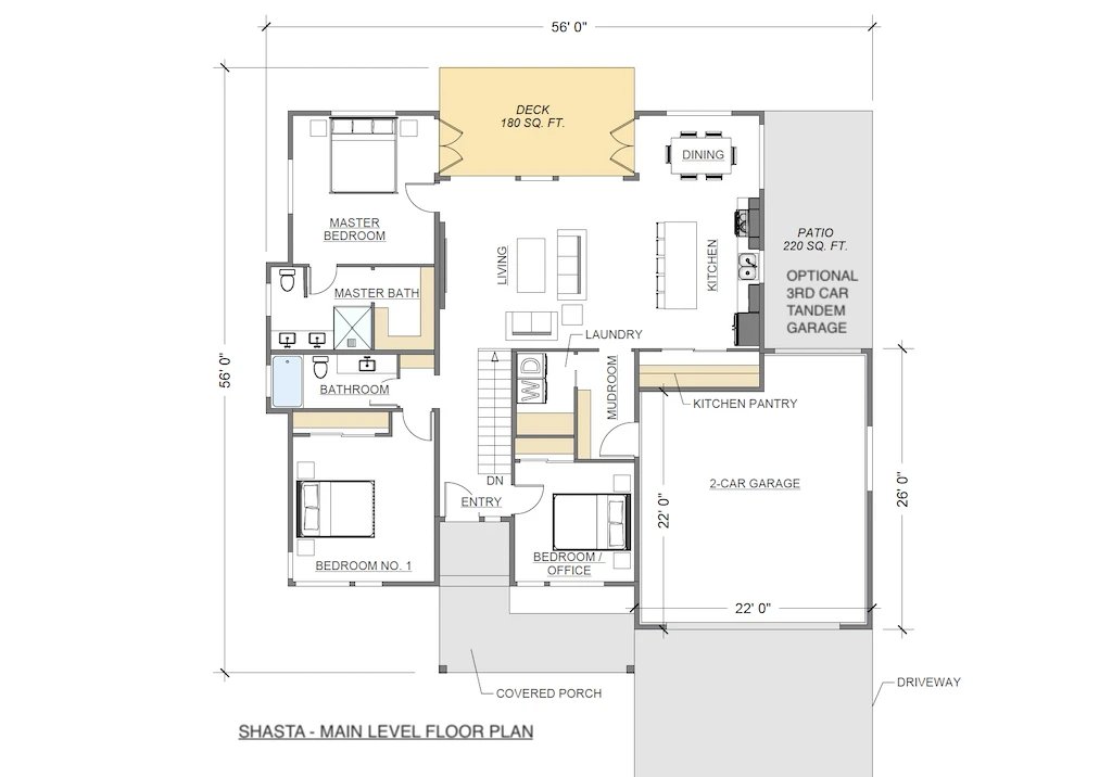 Shasta Basement Floor Plan