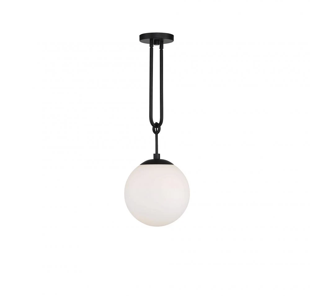 Becker 1-Light Pendant in Matte Black (AHP4C)