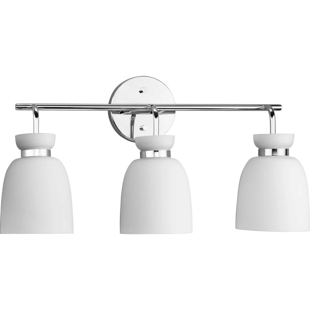 Lexie Collection Three-Light Polished Chrome Contemporary Vanity Light (AUEU5)